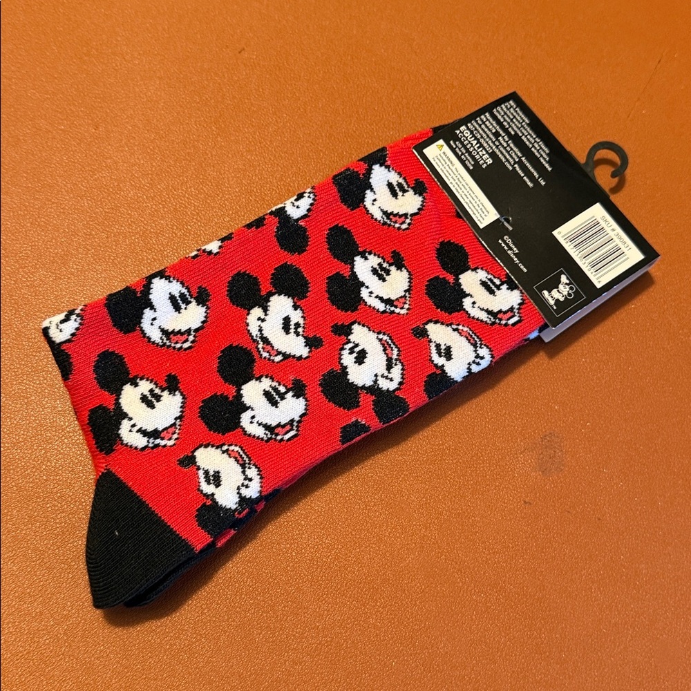 Disney Red and Black Mickey Mouse Socks - Picture 4 of 8